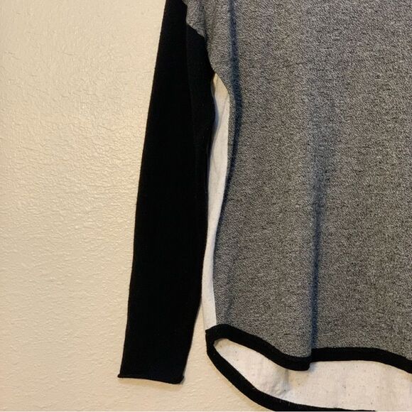 SMARTWOOL Merino Wool Top Women’s M Gray Black Cream Crew Neck Long Sleeve. - Picture 6 of 13